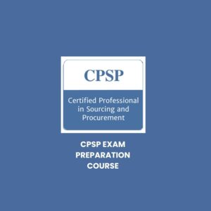 CERTIFIED PROFESSIONAL IN SOURCING AND PROCUREMENT COURSE