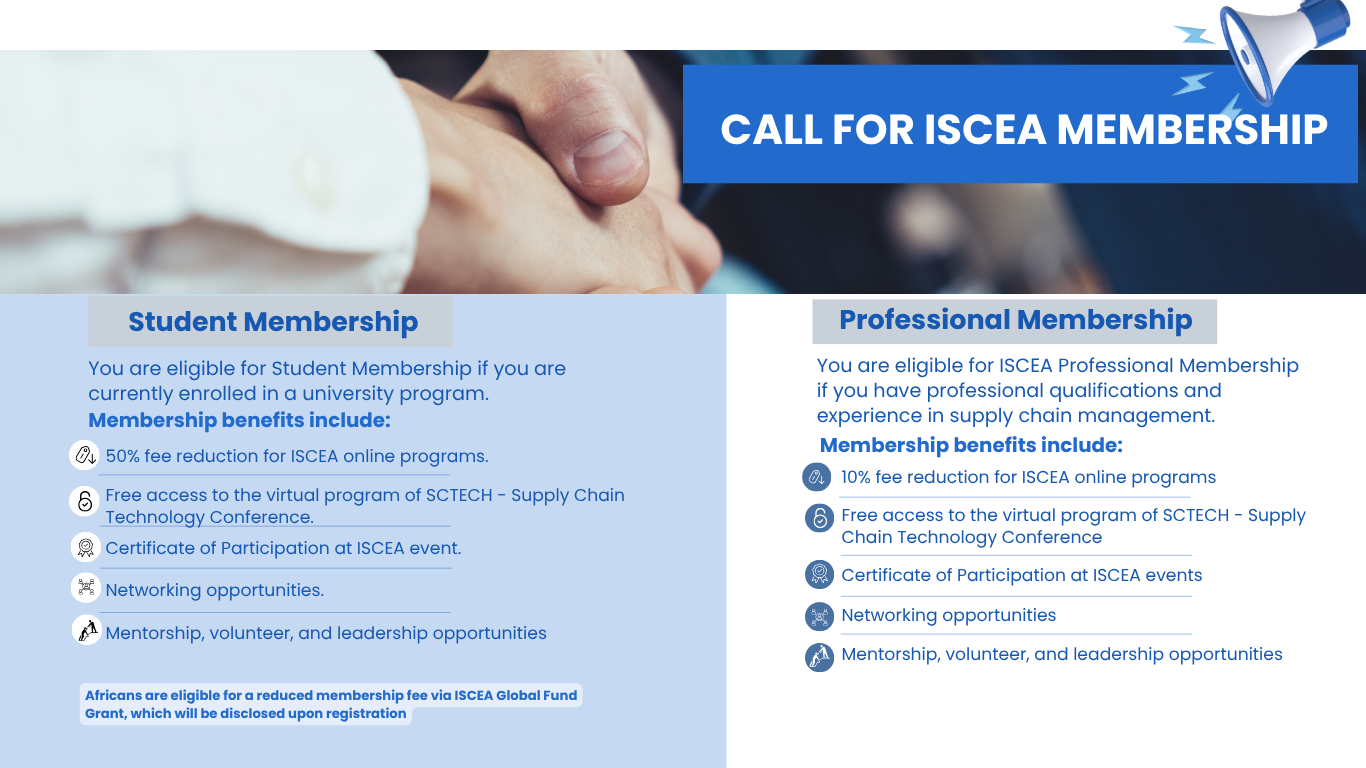 TAKE YOUR SUPPLY CHAIN CAREER TO THE NEXT LEVEL WITH ISCEA!